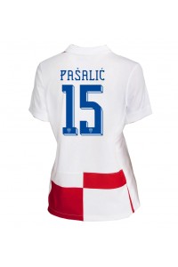 Kroatia Mario Pasalic #15 Fotballdrakt Hjemme Klær Dame EM 2024 Korte ermer